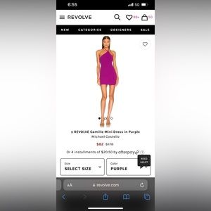 Michael Costello halter dress